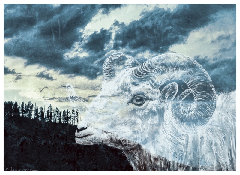 Spirit Ram by artist Denise Jaunsem